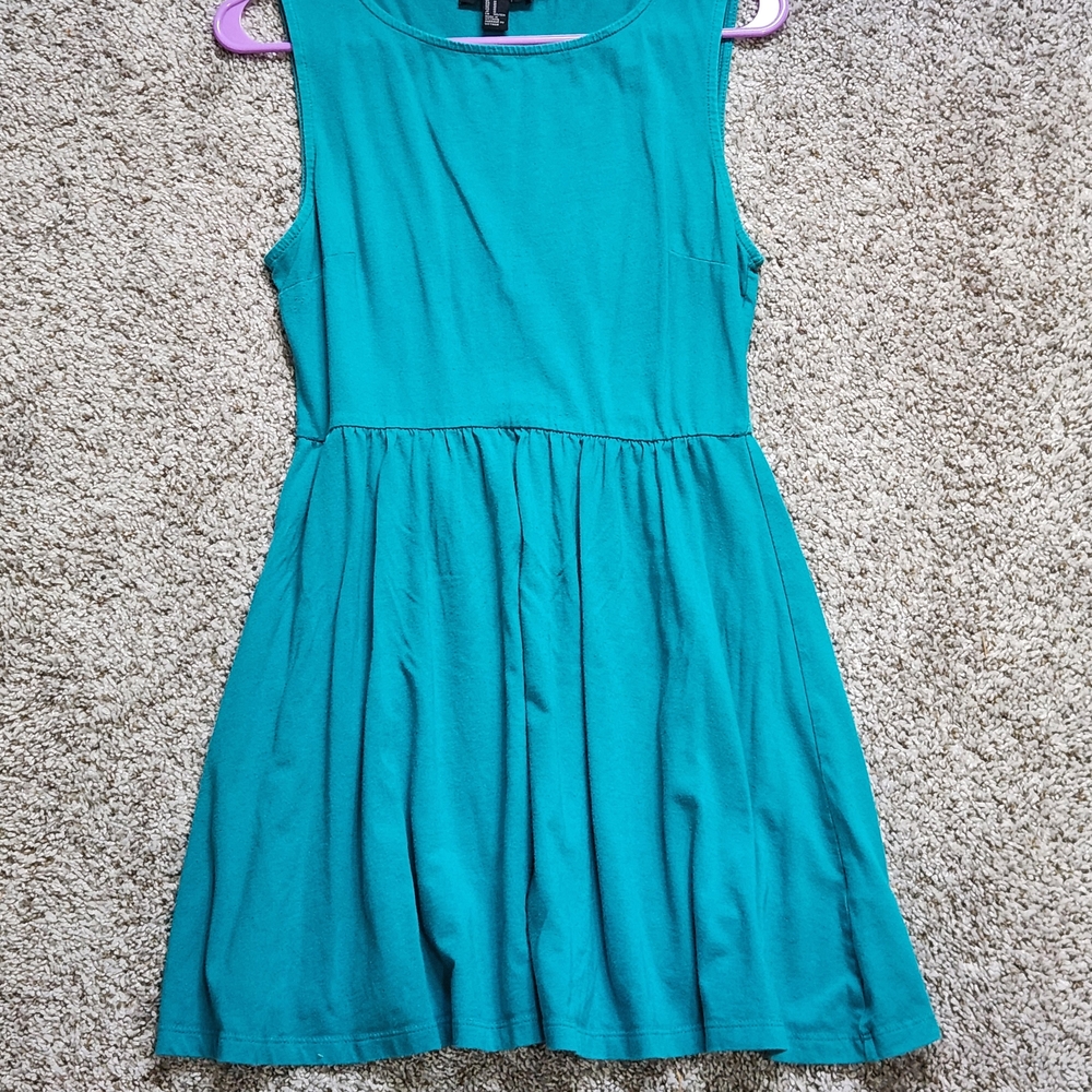 Teal Sleeveless Dress